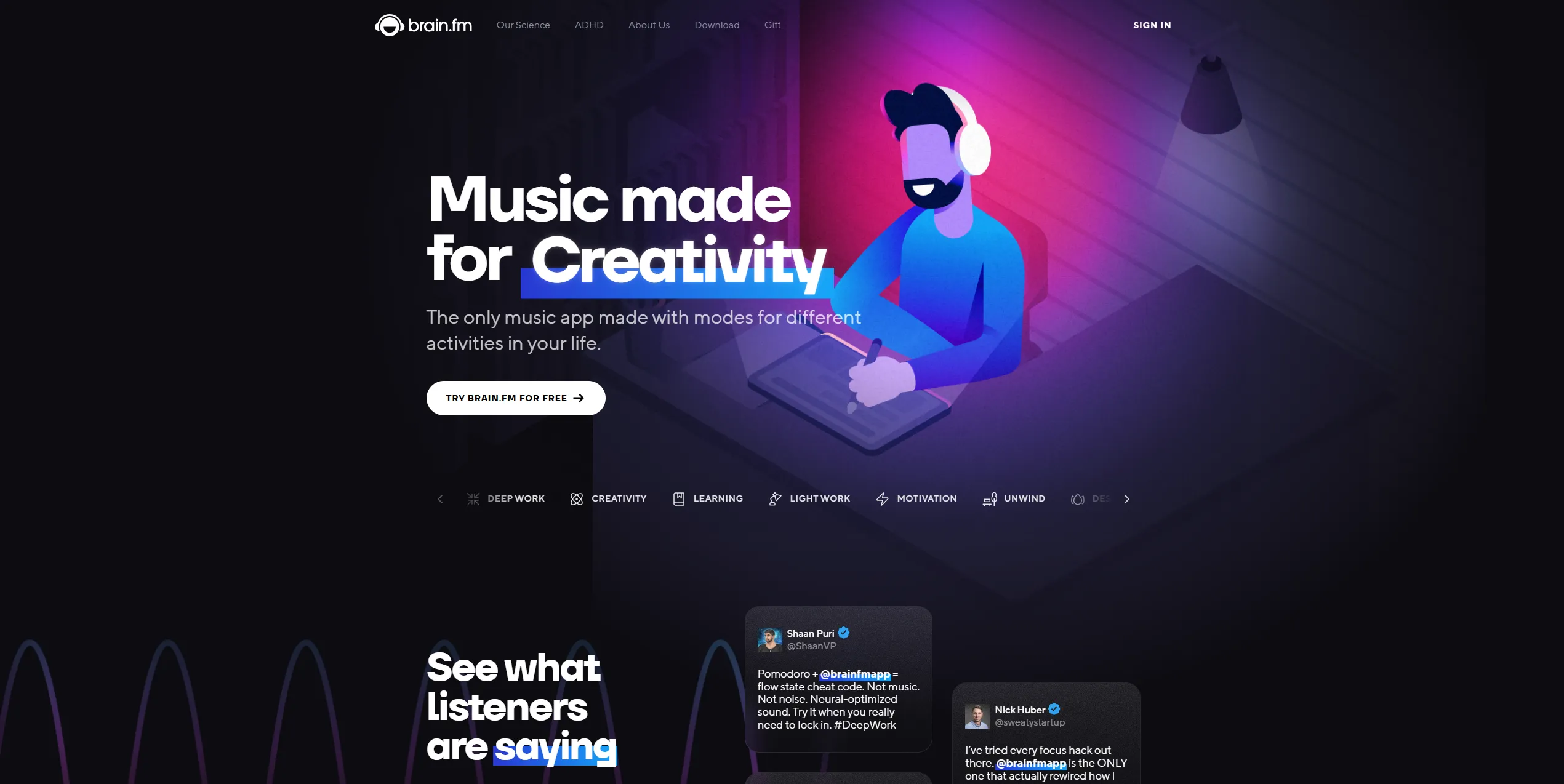 Brain.fm 1 Year